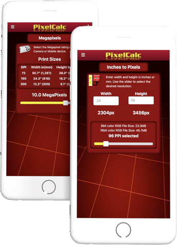 Pixel Camera Calculator App